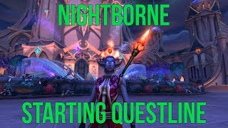 Warcraft  Nightborne  Starting Questline [upl. by Zelazny]