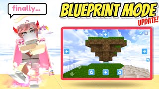 BLUEPRINT MODE Update in Skyblock [upl. by Korney]