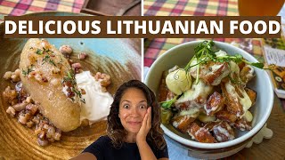 Trying Traditional Lithuanian Foods for the First Time [upl. by Kcered]