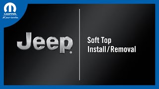 Soft Top InstallRemoval  How To  2022 Jeep Wrangler [upl. by Rockey]