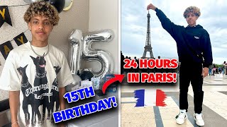 TASHS BIRTHDAY SURPRISE TRIP  24 HOURS IN PARIS [upl. by Leandre]