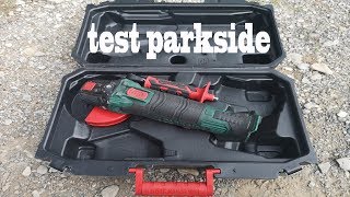 test disqueuse d angle 20V parkside PWSA 20Li B2 [upl. by Gradeigh720]