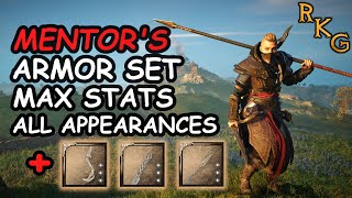 Mentor Armor Set All Appearances Max Stats AC Valhalla [upl. by Ries]