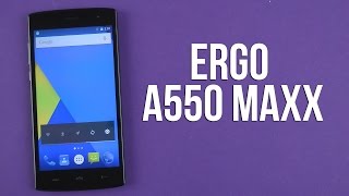 Распаковка Ergo A550 Maxx Dual Sim Dark Grey [upl. by Aron]