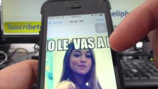 como editar fotos en iPhone 5S 5C 5 4 iOS 7 español Channeliphone [upl. by Kathy360]