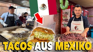 TACO FOOD TOUR in MEXIKO Mercado la Cruz Querétaro [upl. by Harwin]