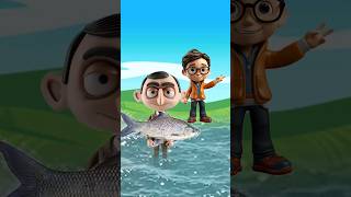 মাছ ধরলাম আমরা মাছ খাব। cartoon trending shortsvideo funny baby Pinkfong viralvideocartoon [upl. by Dearr]