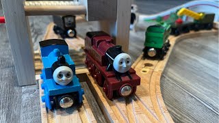 The Spotless Record Set  CUSTOM Thomas Wooden Railway Story Set ft 2 Hungry Cats [upl. by Avrit]