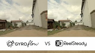 Gyroflow vs Reelsteady  same file comparisson [upl. by Atnaloj868]