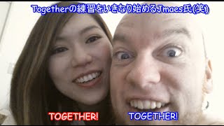 【Thの発音・Rの発音】写メを撮ろうと思ったら・・・togetherの発音練習！ [upl. by Delfeena]