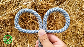 A great trick for tying and untying a rope A knot that very few people know about [upl. by Rosie]