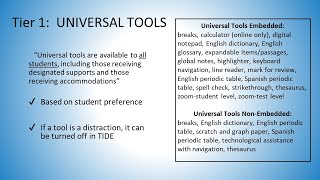 State Testing  Tiered Supports [upl. by Sirrot]