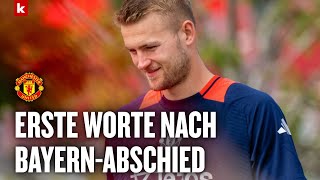 Nach Abschied vom FC Bayern De Ligt outet sich als KindheitsFan von Manchester United [upl. by Odnama]