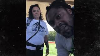 Marshawn Lynch In Confrontation with Football Mom Is There a Man Here  TMZ Sports [upl. by Nahtanoj]