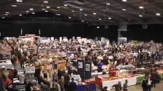 Panorama of the halls at IPMS Model World Telford 2015 [upl. by Zebapda777]