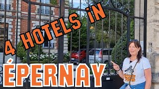 4 Hotels Epernay France WITH PARKING FOR YOUR MOTORBIKE  QUAZY RIDES Sipping Champagne tour [upl. by Amsirp]