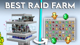 Minecraft BEST Raid Farm  2500 Emerald Per Hour  Raid Farm Tutorial 121 [upl. by Enavi]