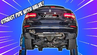 BMW F31 318D STAGE 2 Custom valved exhaust [upl. by Ahders]