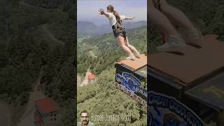 Bungee jumping with rope in beautiful place ASMR BUNGEE JUMPING [upl. by Fronnia]