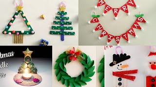 5 Easy Christmas Home Decoration IdeasChristmas Crafts for Kids SchoolChristmas Decoration Ideas [upl. by Zehcnas101]