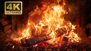 🔥 Fireplace TV Stand Cozy Fireplace 4K UHD 12 HOURS of Festive Serenity Crackling Fire Sounds [upl. by Karla46]