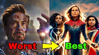 Mcu movies ranked worst to best [upl. by Lanos]