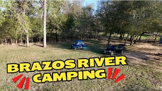 AMAZING DAY CAMPING ON THE BRAZOS RIVER camping [upl. by Oyek]