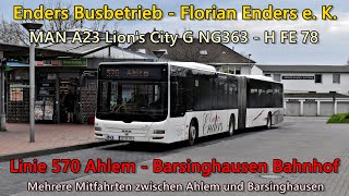 Sound Bus MAN A23 Lions City G NG363 von Enders Busbetrieb  H FE 78 Voith [upl. by Haissem19]