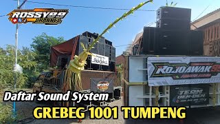 Daftar Sound System Karnaval Sedekah Bumi Grebek 1001 Tumpeng Tanaka Arjomulyo [upl. by Arhoz]