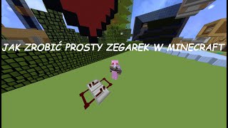 Jak zrobić prosty zegarek w Minecraft [upl. by Seidler370]