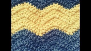 Zyg zag na szydełku pled na szydełku  crochet zyg zag crochet blanket [upl. by Fabian817]