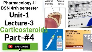 Corticosteroids PharmacologyII  BSN  4rth semester Unit1 Lecture 3Part4Last part [upl. by Lah]