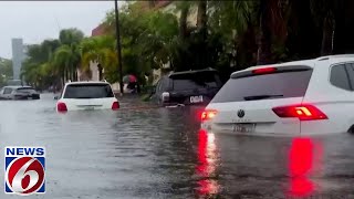 Florida prepares for next round of heavy rainfall after storms swamp southern part of the state [upl. by Sylas]