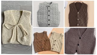 The latest ✅ Knitted baby vest models✅ Easy crochet baby vests [upl. by Oicapot131]