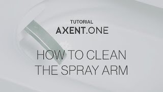 AXENTONE shower toilet  how to clean the spray arm [upl. by Adnilam]