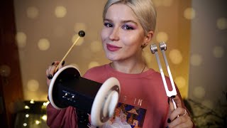 The BEST hypnotic sounds for sleep 😍 ASMR tuning fork ears tapping mouth sounds whispers 💖 [upl. by Aneem]