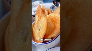 buttery flaky crispy crostini bread italianfood with HighSpeedDining [upl. by Eissel]