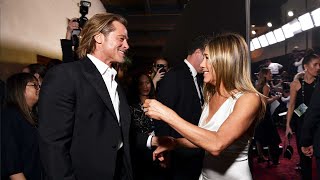 Watch Brad Pitt and Jennifer Aniston Reunite and Win BIG  SAG Awards 2020 [upl. by Adham]