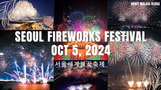 Seoul Fireworks Festival 2024  Spectacular Night of Lights  Unforgettable Fireworks Vlog 2024 yt [upl. by Silrac]