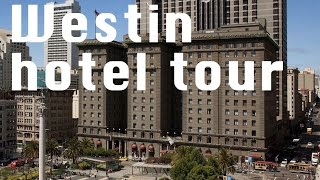 Hotel Tour Westin St Francis San Francisco CA Historic tower with Otis Compass [upl. by Notlehs582]