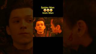 iron man and spider man tearful scene 😢🥹 shorts viralshorts trendingshorts ₹ironman spiderman [upl. by Lemrahc859]