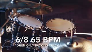 65 BPM Drum Only Backing Track In 68 [upl. by Ellenhoj]