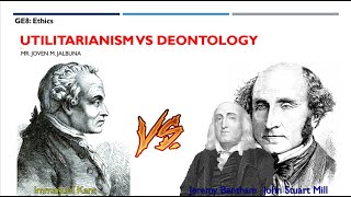 UTILITARIANISM VS DEONTOLOGY [upl. by Nolyaj511]