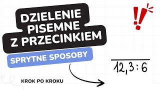 Dzielenie pisemne ułamków dziesiętnych krok po korku od zera 😍❤️ [upl. by Aneba]