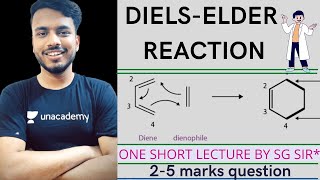 diels alder reaction  diels alder reaction mechanism  diels alder reaction b pharmacy sgsir [upl. by Marlie70]