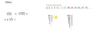 Dodawanie pierwiastków trzeciego stopnia  przykład 1 [upl. by Acessej]