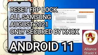 HOW TO RESET FRP LOCK ALL SAMSUNG LAST UPDATE Android 11 August  ONLY SECURED BY KNOX [upl. by Christiane]