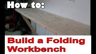 I built a folding workbench in my garage [upl. by Gaudet800]