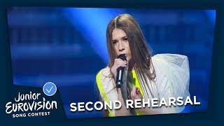 Roksana Węgiel  Anyone I Want To Be  Second Rehearsal  Poland 🇵🇱  Junior Eurovision 2018 [upl. by Llehsem]