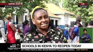 COVID19 Pandemic  Schools in Kenya reopen after a 9month closure Sarah Kimani [upl. by Arihppas]